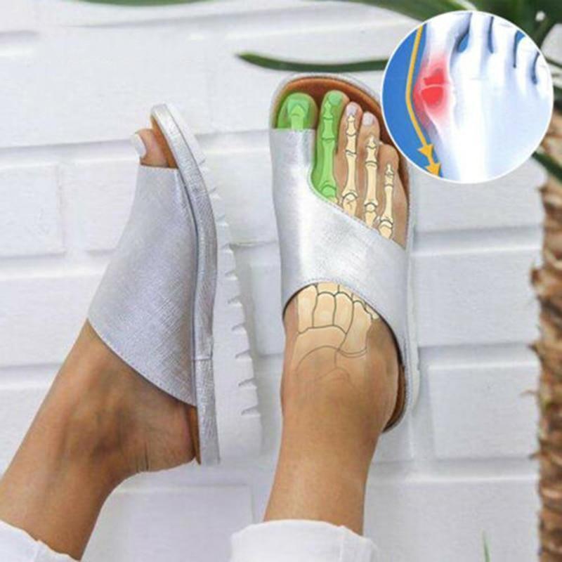 "Orthopädische Damen Sandalen in Gelb, bequem mit Hallux Valgus Funktion, stilvoll und modisch für optimalen Komfort."