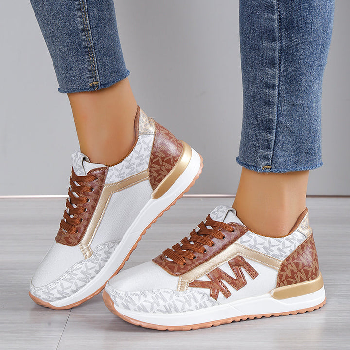 "Orthopädische Damen Sneaker, stilvoll, komfortabel, vielseitige Farben, sportliches Design, griffige Sohle, detailreich."