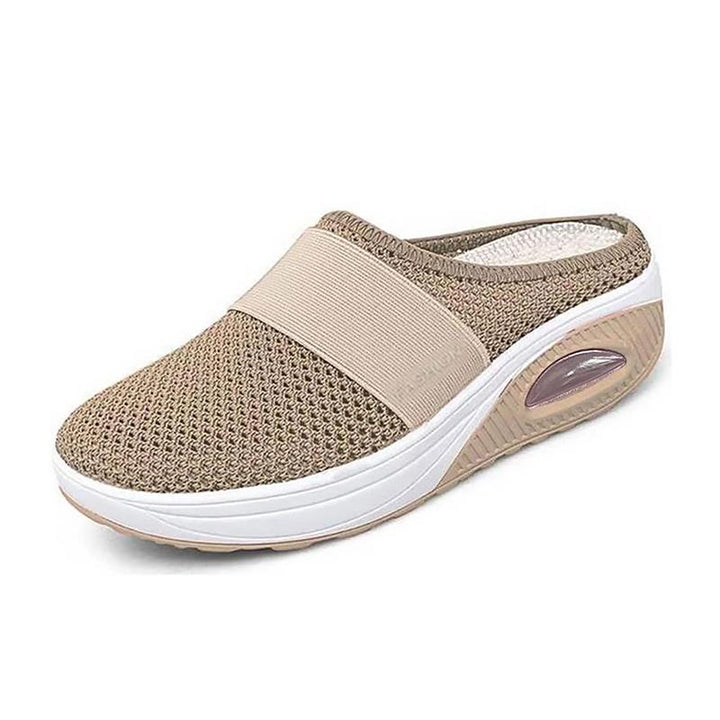 Orthopädische Damenschuhe mit Luftkissen, atmungsaktivem Mesh-Material, runder Spitze und rutschfester Sohle in verschiedenen