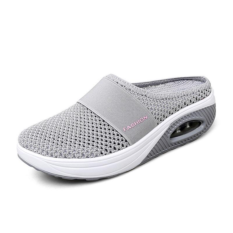 Orthopädische Damenschuhe mit Luftkissen, atmungsaktivem Mesh-Material, runder Spitze und rutschfester Sohle in verschiedenen