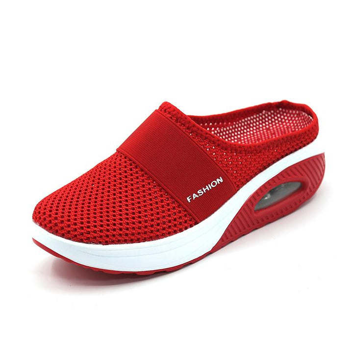 Orthopädische Damenschuhe mit Luftkissen, atmungsaktivem Mesh-Material, runder Spitze und rutschfester Sohle in verschiedenen