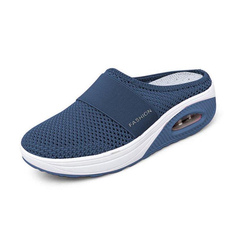Orthopädische Damenschuhe mit Luftkissen, atmungsaktivem Mesh-Material, runder Spitze und rutschfester Sohle in verschiedenen