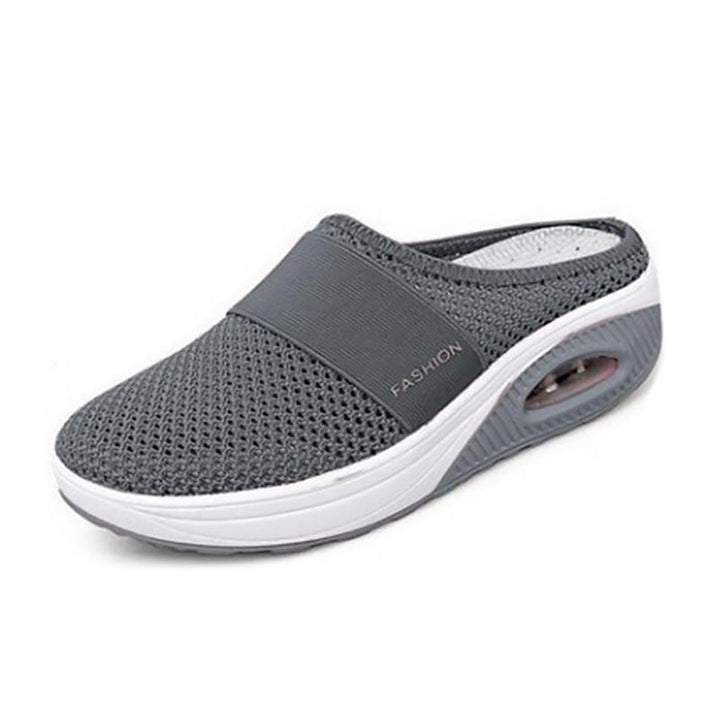 Orthopädische Damenschuhe mit Luftkissen, atmungsaktivem Mesh-Material, runder Spitze und rutschfester Sohle in verschiedenen