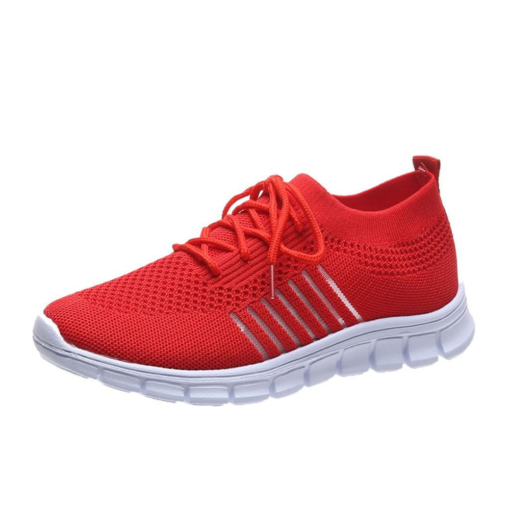 "Orthopädische Frauen-Sneaker, weiß und grau, Vorderansicht, ergonomische Sohle, atmungsaktives Material, gesund"