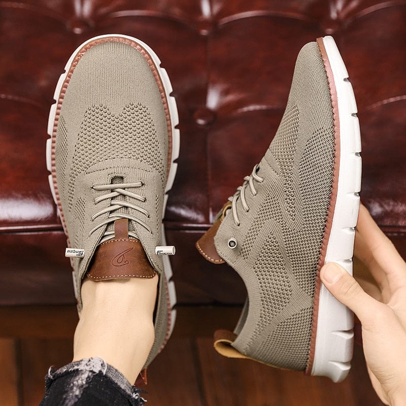 "Orthopädische Freizeitschuhe für Herren, atmungsaktives Mesh, dämpfende Sohle, elegantes Design in zeitlosem Stil"