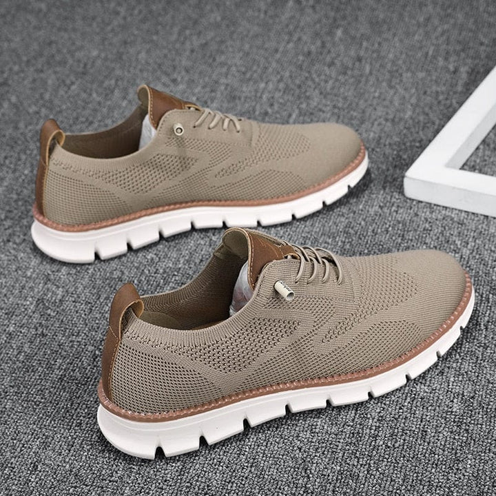 "Orthopädische Freizeitschuhe für Herren, atmungsaktives Mesh, dämpfende Sohle, elegantes Design in zeitlosem Stil"