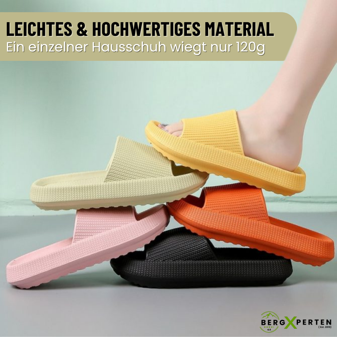 "Orthopädische Hausschuhe mit EVA-Polsterung, rutschfester Sohle, in Gelb, Grün, Orange, Rosa, Schwarz für maximalen Komfort.