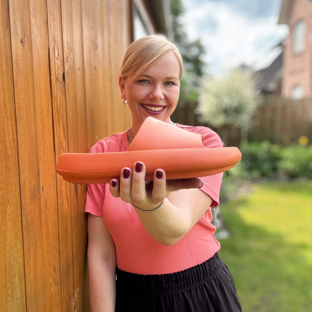 "Orthopädische Hausschuhe mit EVA-Polsterung, rutschfester Sohle, in Gelb, Grün, Orange, Rosa, Schwarz für maximalen Komfort.