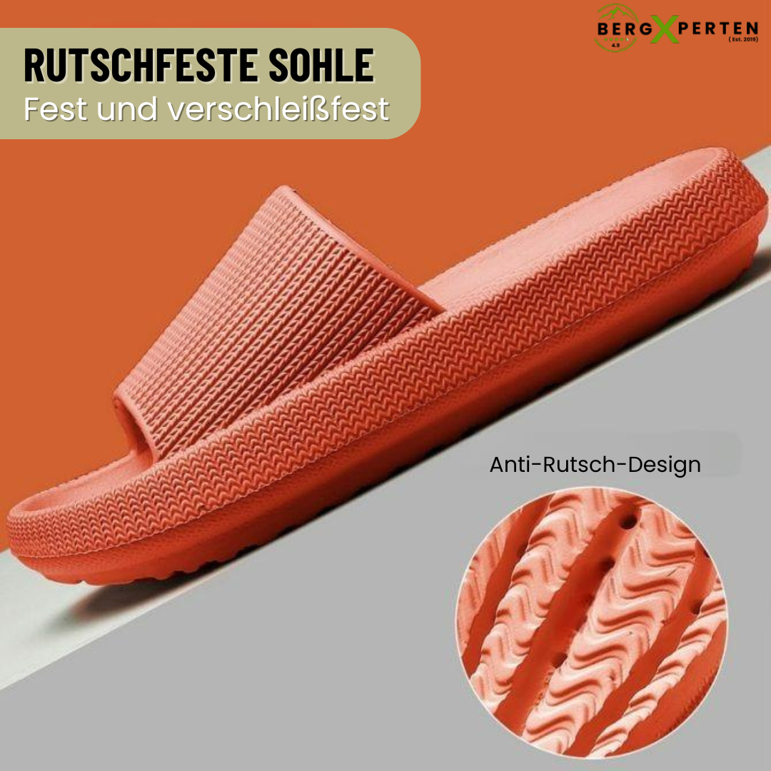 "Orthopädische Hausschuhe mit EVA-Polsterung, rutschfester Sohle, in Gelb, Grün, Orange, Rosa, Schwarz für maximalen Komfort.