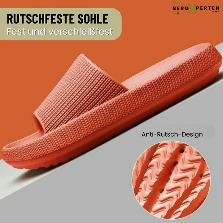 "Orthopädische Hausschuhe mit EVA-Polsterung, rutschfester Sohle, in Gelb, Grün, Orange, Rosa, Schwarz für maximalen Komfort.