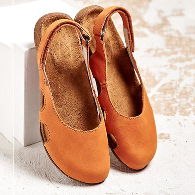 Orthopädische Sandalen für Damen, verstellbare Schnallen, leichte PU-Sohle, schwarz, ideal für Komfort und Stil.