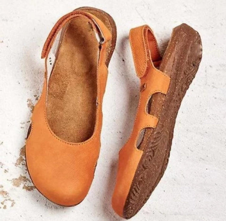 Orthopädische Sandalen für Damen, verstellbare Schnallen, leichte PU-Sohle, schwarz, ideal für Komfort und Stil.