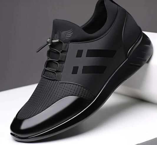 "Orthopädischer Herrenschuh, hochwertiges Leder, komfortabel, stilvoll, elegante Schnürung, atmungsaktiv, gedämpfte Sohle"