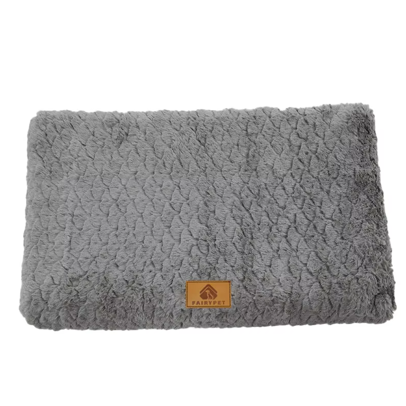 Orthopädisches Hundebett, flauschige Matte, kuscheliger Plüsch, lindert Gelenkschmerzen, perfekt für ältere Haustiere.