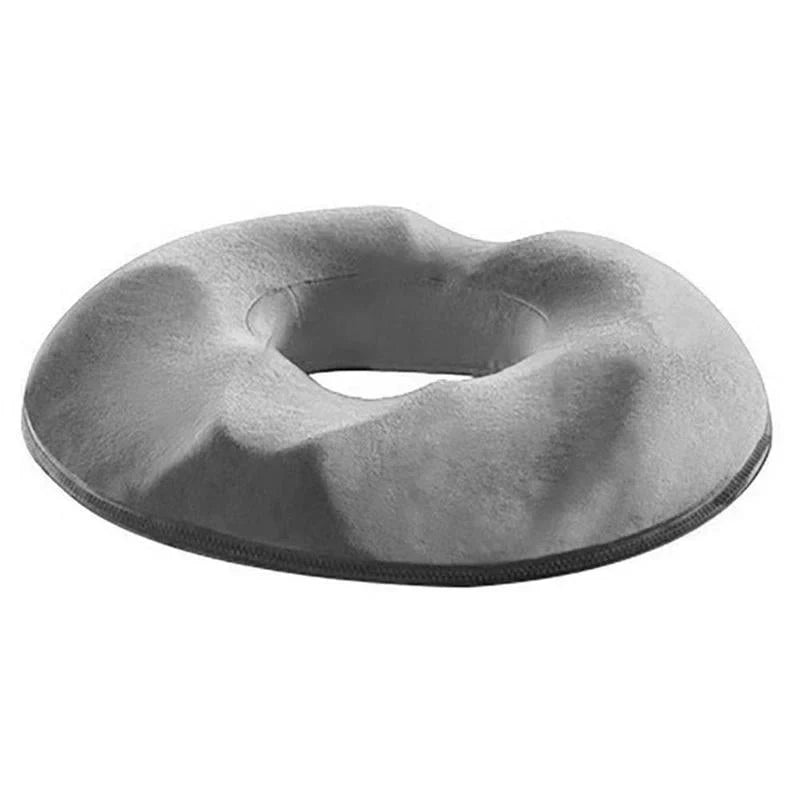"Orthopädisches Sitzkissen, ergonomisch, dunkles Design, Memory-Schaum, ideal für Druckentlastung und Komfort im Büro"