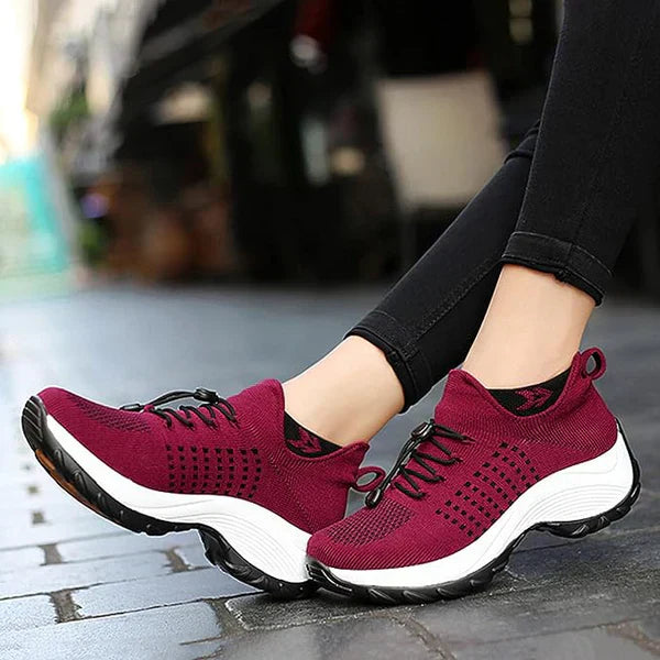 Orthoschuhe für Plantarfasziitis, elegante Damen-Fußbekleidung; stilvolles Design in Grau, bietet Komfort und Schmerzlinderun