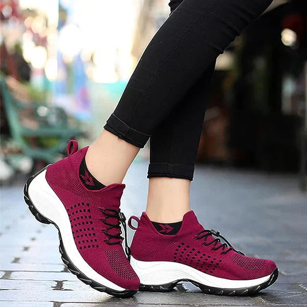 Orthoschuhe für Plantarfasziitis, elegante Damen-Fußbekleidung; stilvolles Design in Grau, bietet Komfort und Schmerzlinderun