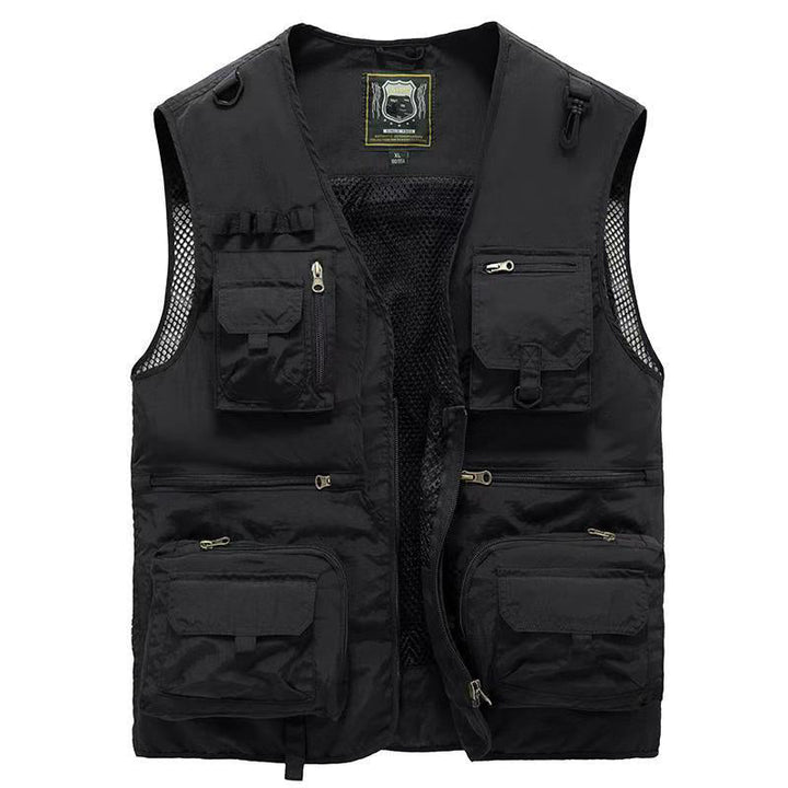 "Praktische Sommerweste mit vielen Taschen, atmungsaktiv für Damen, ideal für Outdoor, in Khaki erhältlich."