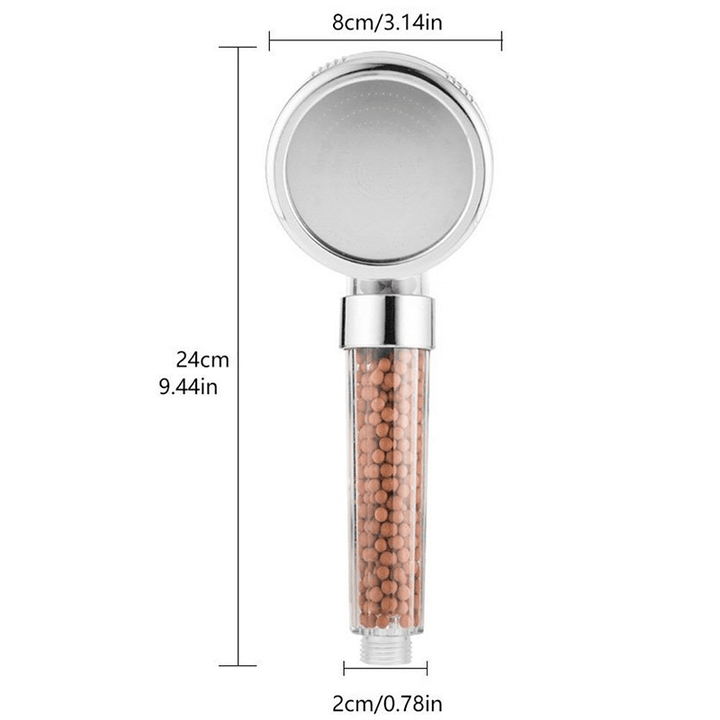 Premiun Duschkopf mit Ionenfilter, Wassersparend, elegantes Design, verbesserte Hautpflege und hohem Wasserdruck.