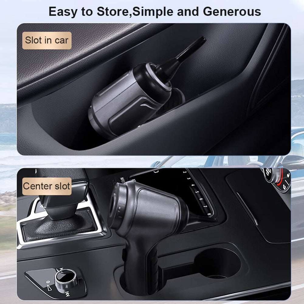 "Professioneller Autostaubsauger 95000PA mit ergonomischem Design, dualen Saugmodi und USB-Ladefunktion"