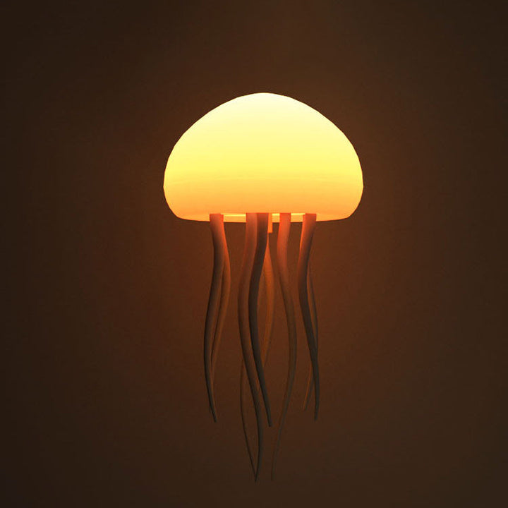 "Realistische Medusen-Nachtlampe mit LED-Farben, bewegliche Tentakeln, dynamisches Ambiente für Wohnzimmerdeko"