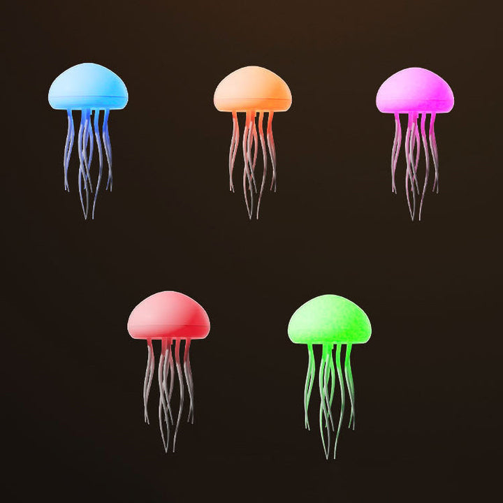 "Realistische Medusen-Nachtlampe mit LED-Farben, bewegliche Tentakeln, dynamisches Ambiente für Wohnzimmerdeko"