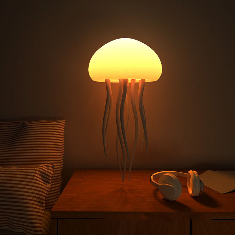 "Realistische Medusen-Nachtlampe mit LED-Farben, bewegliche Tentakeln, dynamisches Ambiente für Wohnzimmerdeko"