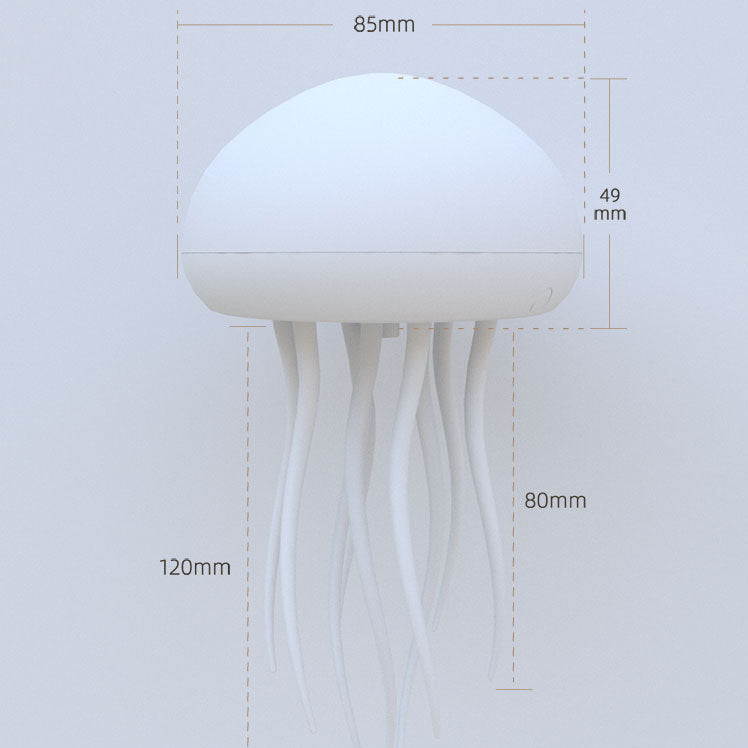 "Realistische Medusen-Nachtlampe mit LED-Farben, bewegliche Tentakeln, dynamisches Ambiente für Wohnzimmerdeko"
