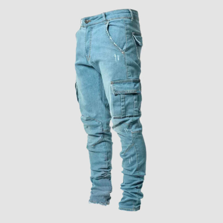 Robuste Herren Cargo-Hose mit Multi-Taschen und ergonomischem Schnitt in Olivgrün, ideal für Outdoor und Alltag.