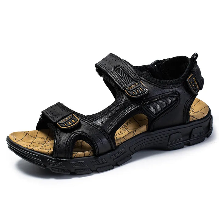 Robuste Ledersandalen für Herren, ideal für Abenteuer, sportliche Aktivitäten und Komfort. Elegant und in vielen Farben erhäl