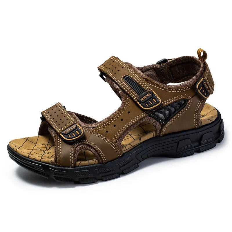 Robuste Ledersandalen für Herren, ideal für Abenteuer, sportliche Aktivitäten und Komfort. Elegant und in vielen Farben erhäl
