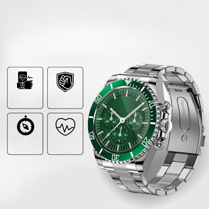 Nexos Pro Smartwatch | Militärische Stärke & Gesundheitsüberwachung