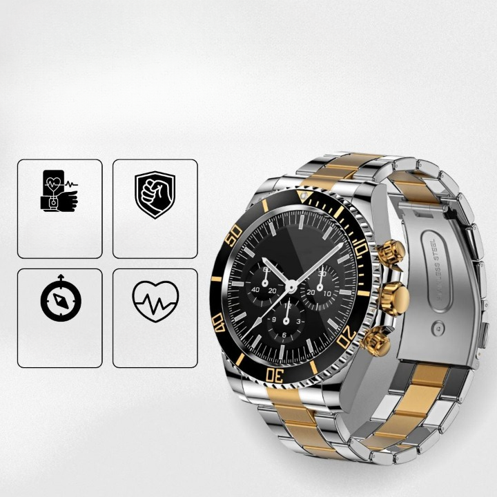 Nexos Pro Smartwatch | Militärische Stärke & Gesundheitsüberwachung