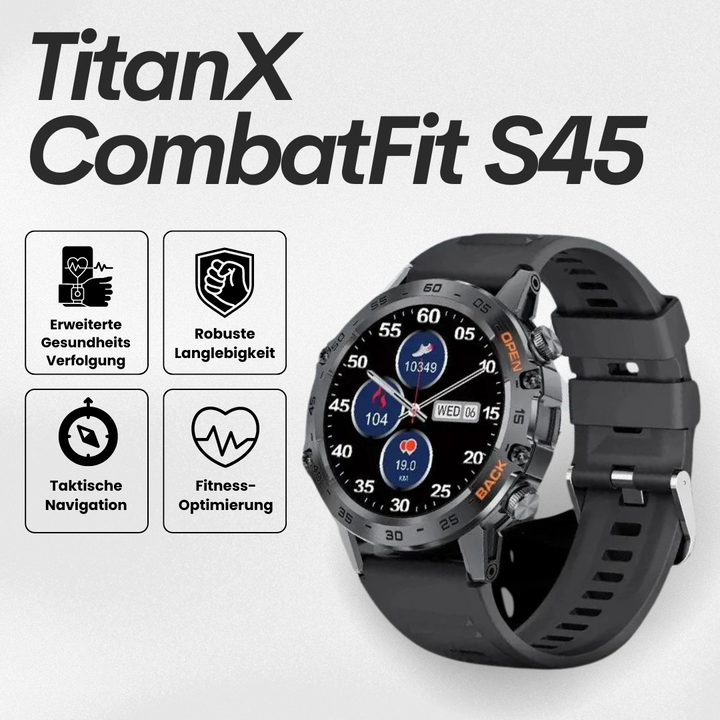 "Robuste Smartwatch mit Herzfrequenzsensor, GPS und Gorilla® Glass. Wasserdicht, langlebig, ideal für Abenteuer."