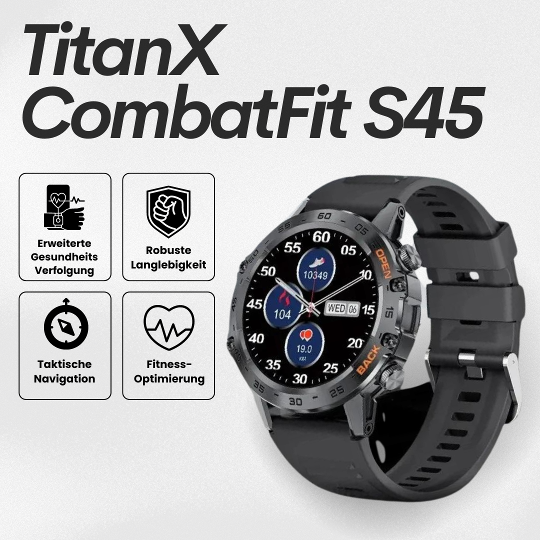 "Robuste Smartwatch mit Herzfrequenzsensor, GPS und Gorilla® Glass. Wasserdicht, langlebig, ideal für Abenteuer."