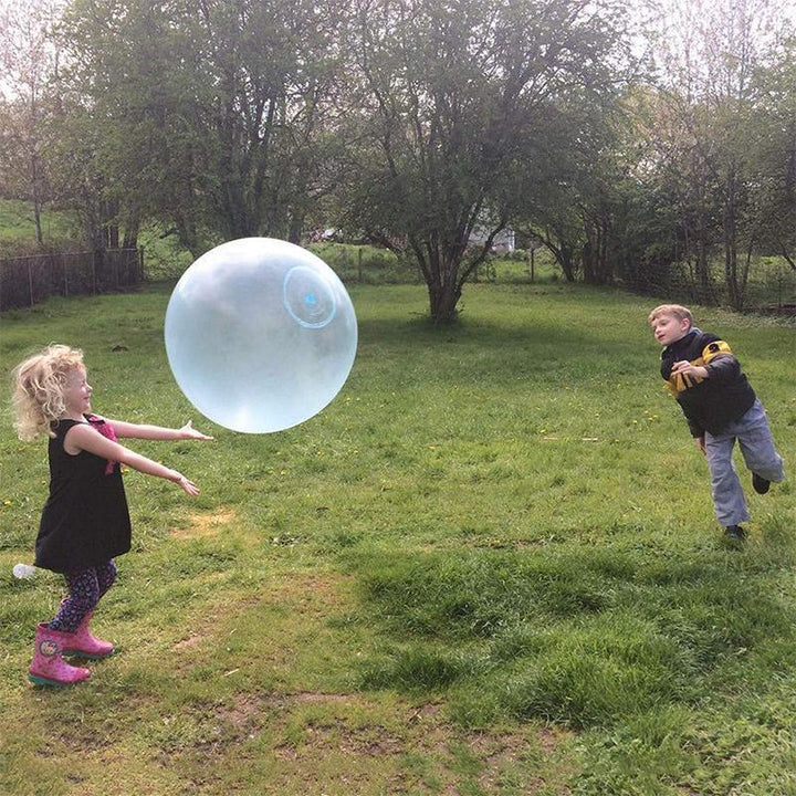 "Robuster, vielseitiger aufblasbarer Bubble Ball in Pink, Grün, Hellblau für Spaß im Garten oder Pool"