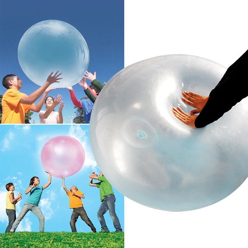 "Robuster, vielseitiger aufblasbarer Bubble Ball in Pink, Grün, Hellblau für Spaß im Garten oder Pool"