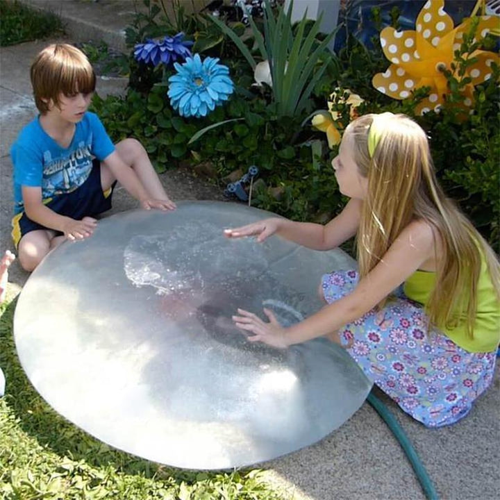 "Robuster, vielseitiger aufblasbarer Bubble Ball in Pink, Grün, Hellblau für Spaß im Garten oder Pool"