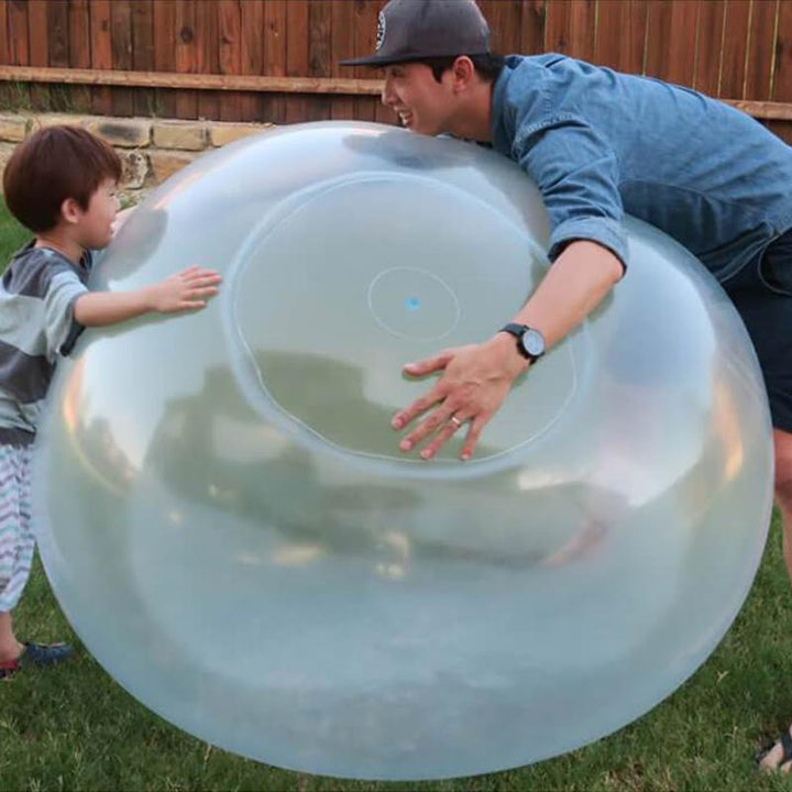 "Robuster, vielseitiger aufblasbarer Bubble Ball in Pink, Grün, Hellblau für Spaß im Garten oder Pool"