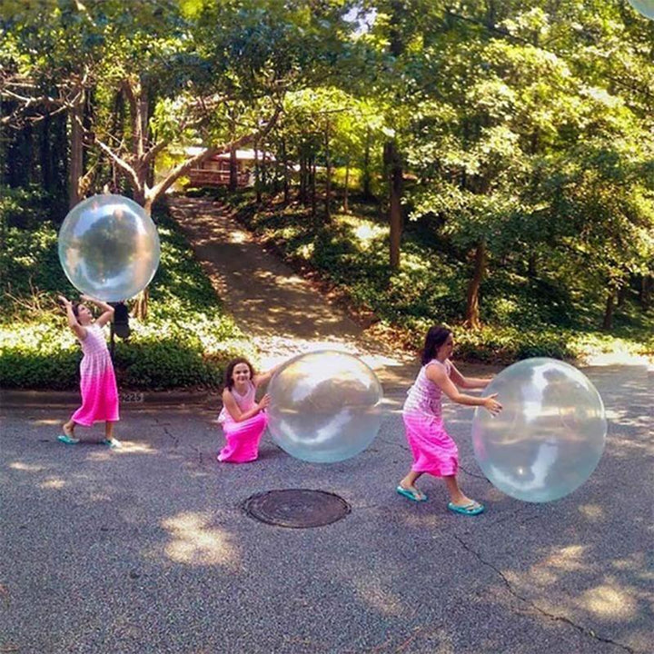 "Robuster, vielseitiger aufblasbarer Bubble Ball in Pink, Grün, Hellblau für Spaß im Garten oder Pool"