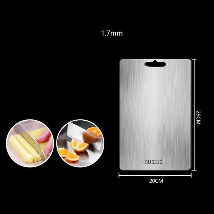 Robustes Schneidebrett aus Titan, modernes Design, hygienisch, antibakteriell, geruchsneutral, schützt Messerklingen.