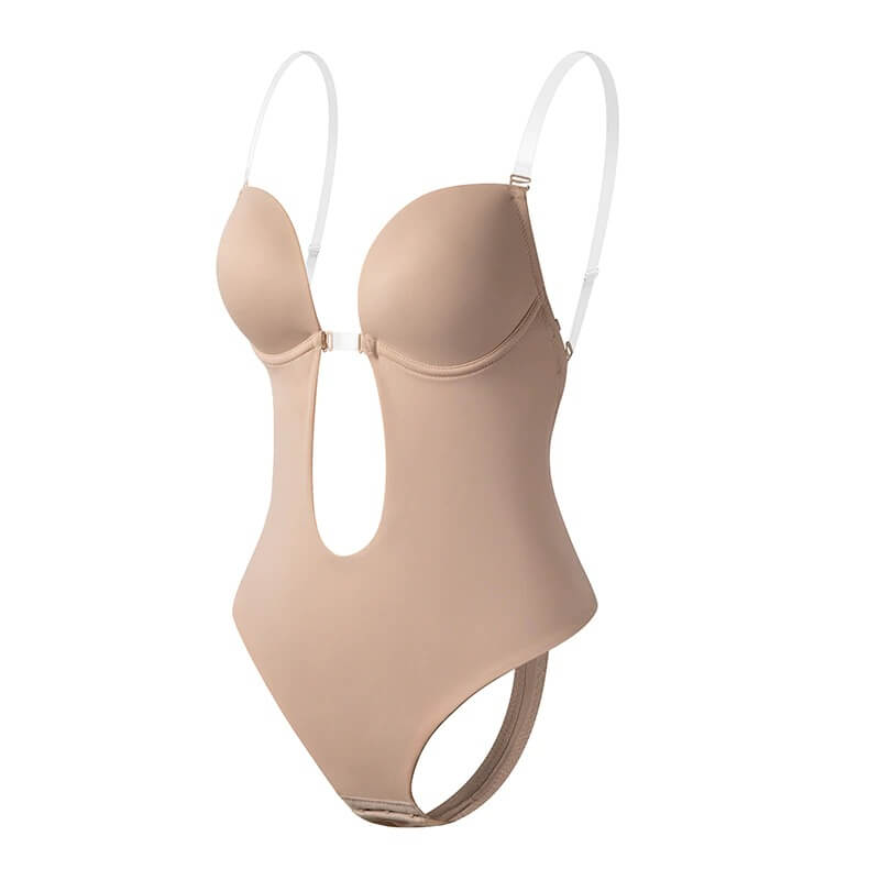 "Rückenfreier Body Shaper BH, unsichtbar, formt Silhouette, elegante Passform, flacher Bauch, ideal für rückenfreie Kleidung"