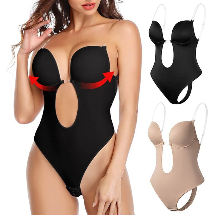 "Rückenfreier Body Shaper BH, unsichtbar, formt Silhouette, elegante Passform, flacher Bauch, ideal für rückenfreie Kleidung"