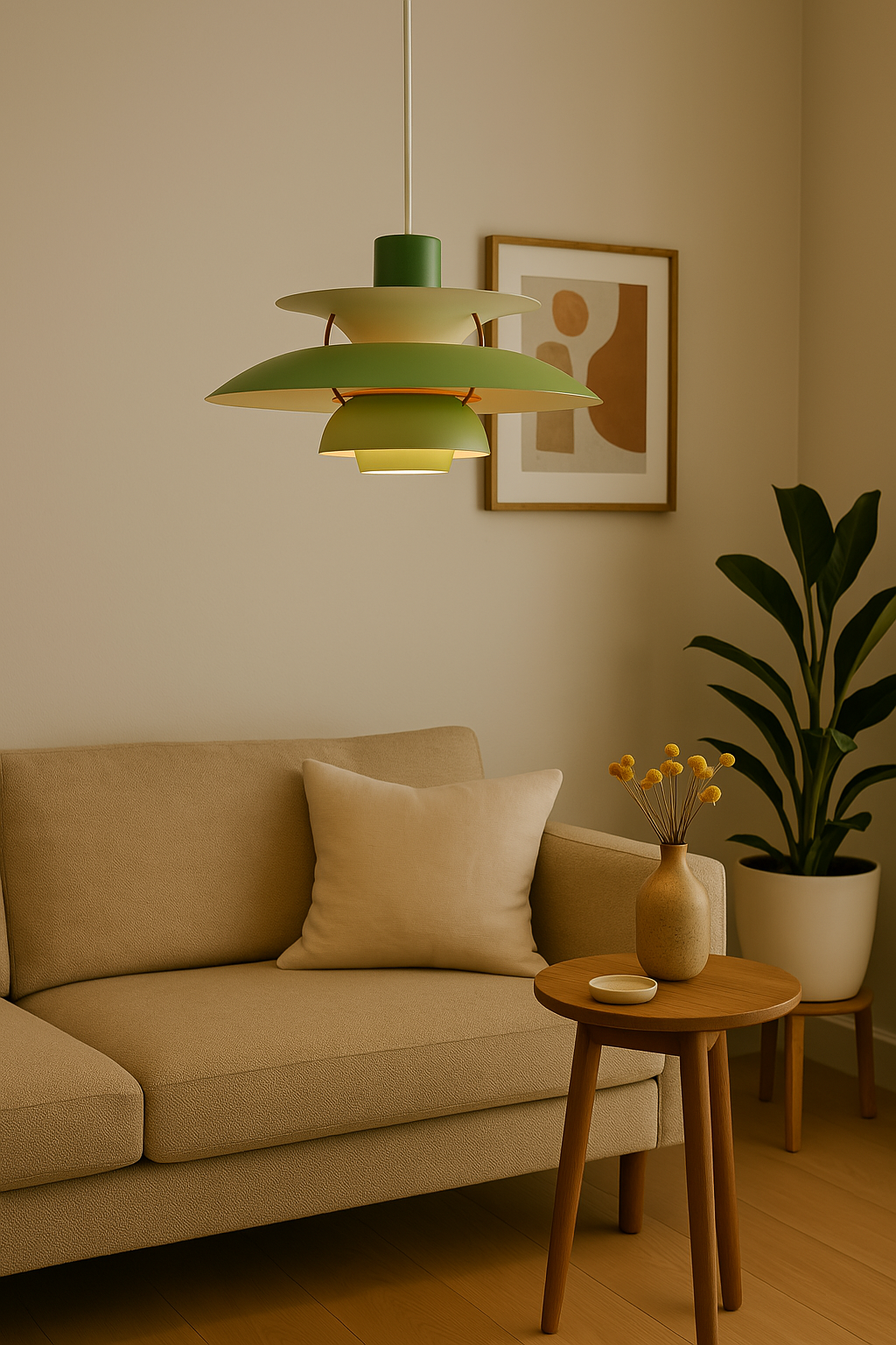 "Runde, dimmbare LED-Deckenleuchte aus Aluminium und Acrylglas, minimalistisches Design, ideal für modernes Zuhause."