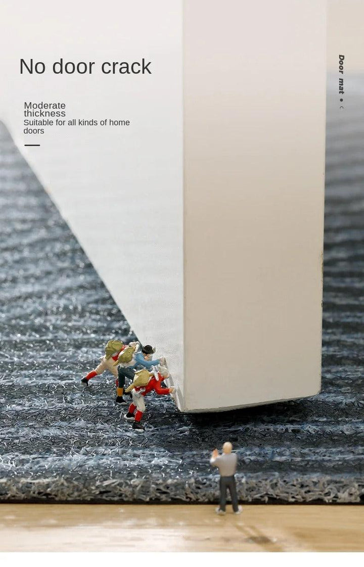 "Rutschfeste PVC-Fußmatte mit nordischem Design, sandentfernend, rechteckig für Eingangsbereich, Grün."