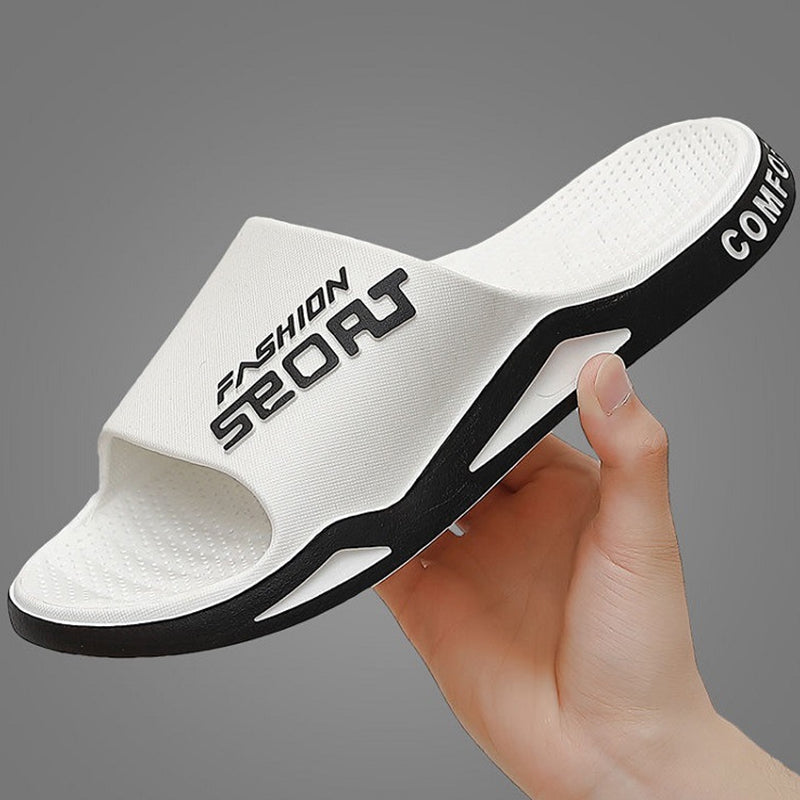 "Rutschfeste und atmungsaktive unisex Sportsandalen, stilvoll zweifarbig in Gelb+Schwarz, perfekt für aktive Tage."