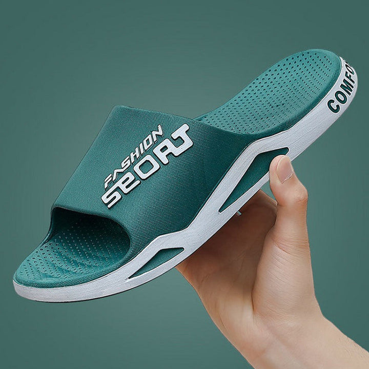 "Rutschfeste und atmungsaktive unisex Sportsandalen, stilvoll zweifarbig in Gelb+Schwarz, perfekt für aktive Tage."