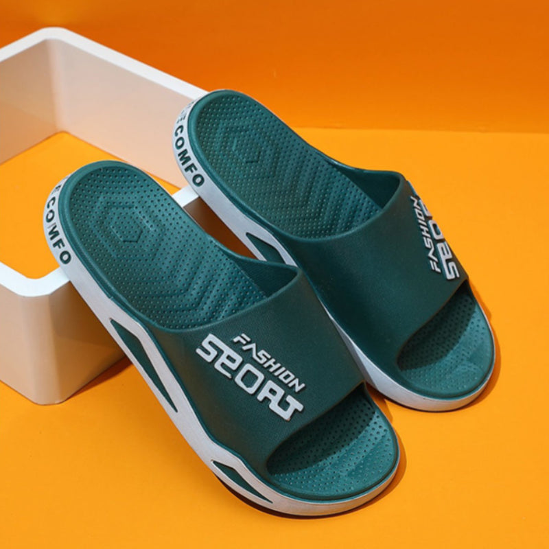 "Rutschfeste und atmungsaktive unisex Sportsandalen, stilvoll zweifarbig in Gelb+Schwarz, perfekt für aktive Tage."