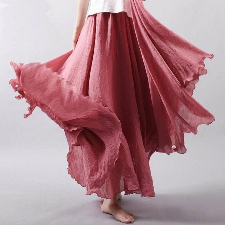 Schicker Wanadan Damenrock im Sommerdesign, vielseitig kombinierbar, in sanften Farben, ideal für Alltag und Eleganz.