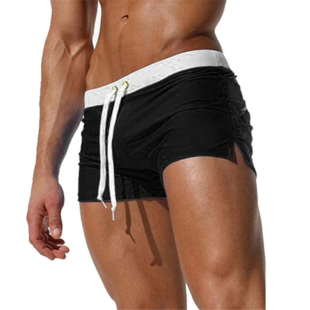 "Schnelltrocknende Herren-Badehose in Blau, aus Nylon, komfortable Passform, perfekt für Strand und Sport"